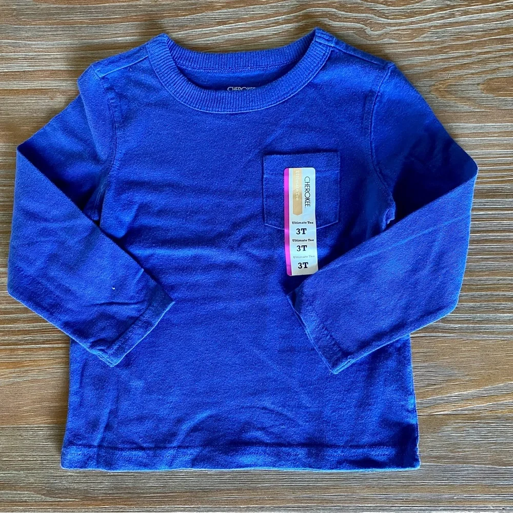NWT 3 Long Sleeve T BUNDLE Baby GAP & Cherokee Size 3T - Picture 5 of 9